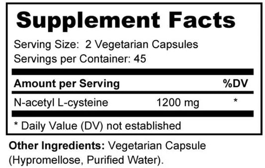 NAC (N-Acetyl L-Cysteine) 1200mg