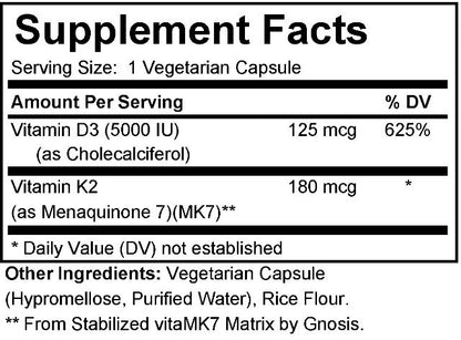 VITAMIN D3 5000 IU + K2